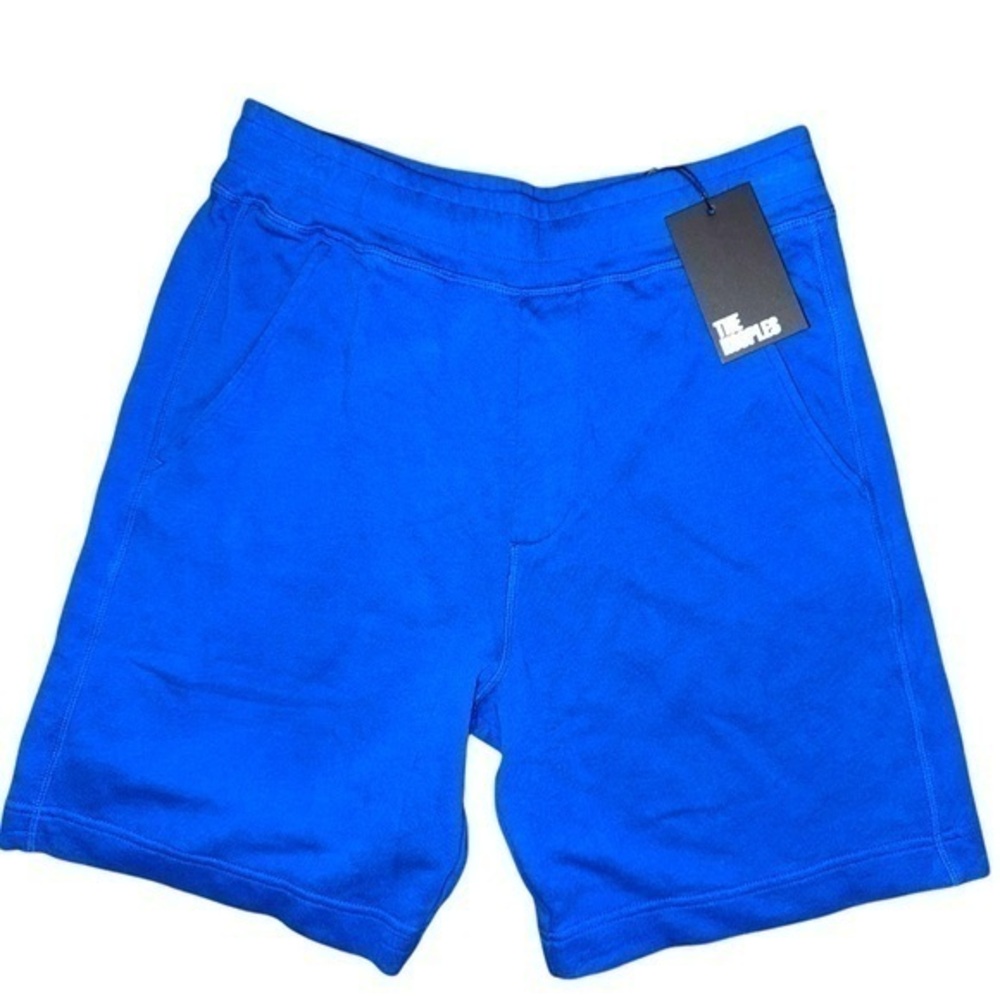 New THE KOOPLES  MEN’s  BLUE LOGO SHORTS. Small